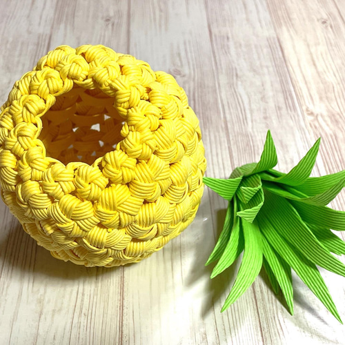 パイナップルバスケット その他インテリア雑貨 くらふと日和 通販