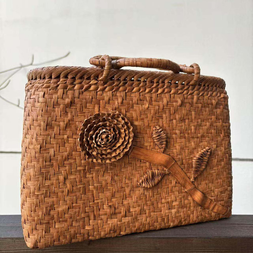 山葡萄 山葡萄かごバッグ 手作り 内布あり オリジナルデザイン かご