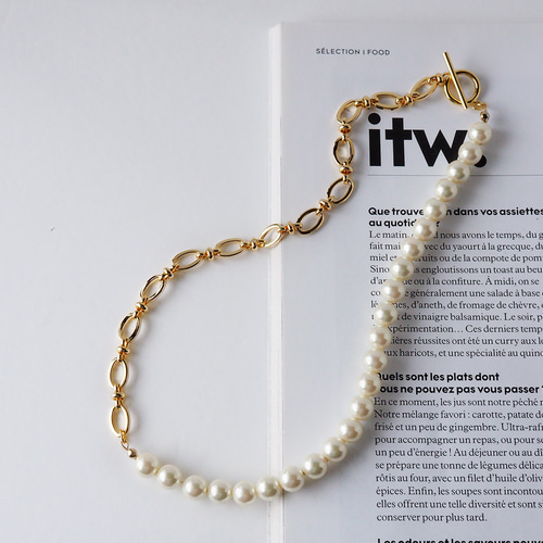 くるま様 パールネックレス同梱 前田大輔さま 衣装協力】 Pearl &RMS necklace（パールネックレスのみ
