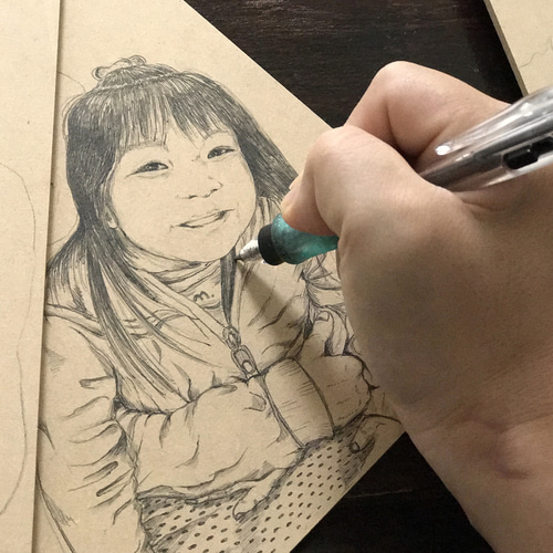名前の絵　絵のオーダーメイド(^^) オーダーメイド水彩画】A4サイズに1名様〜虹色似顔絵 | 色李画廊