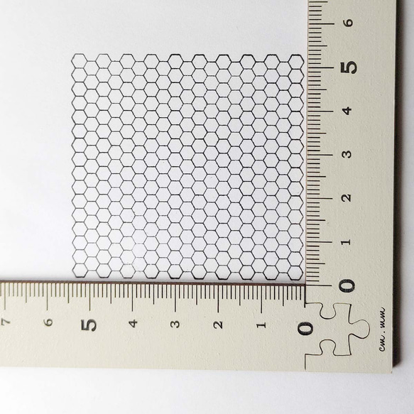 047★蜂の巣柄背景スタンプ ハニカム 六角形 ヘキサゴン 2枚目の画像