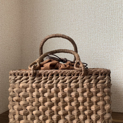 国産山葡萄カゴバック(手作り) 国産山葡萄 手作り かごバッグ 網代編み A4サイズ適応