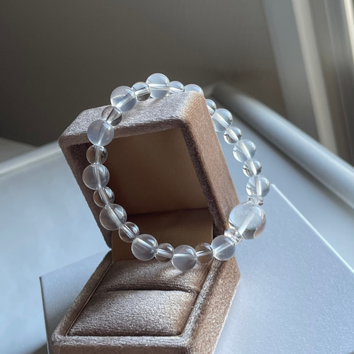 水晶（レーザー加工）、ミルキークォーツのブレスレット ブレスレット