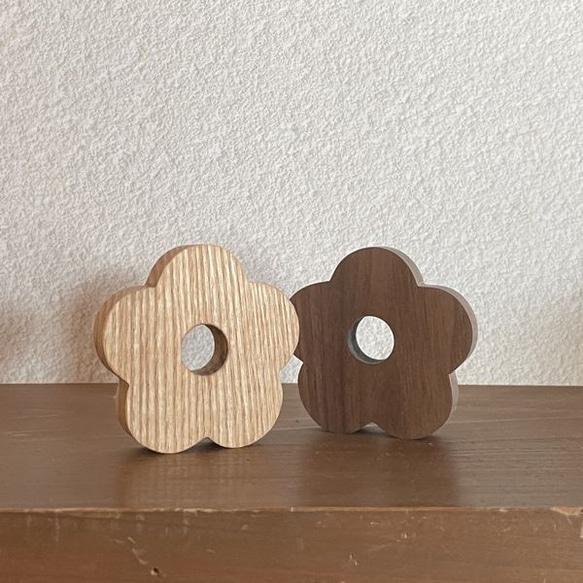お花 ５個セット｜フラワー オブジェ 置物 木製 無垢材 春 韓国 インテリア ひなまつり 七五三 5枚目の画像