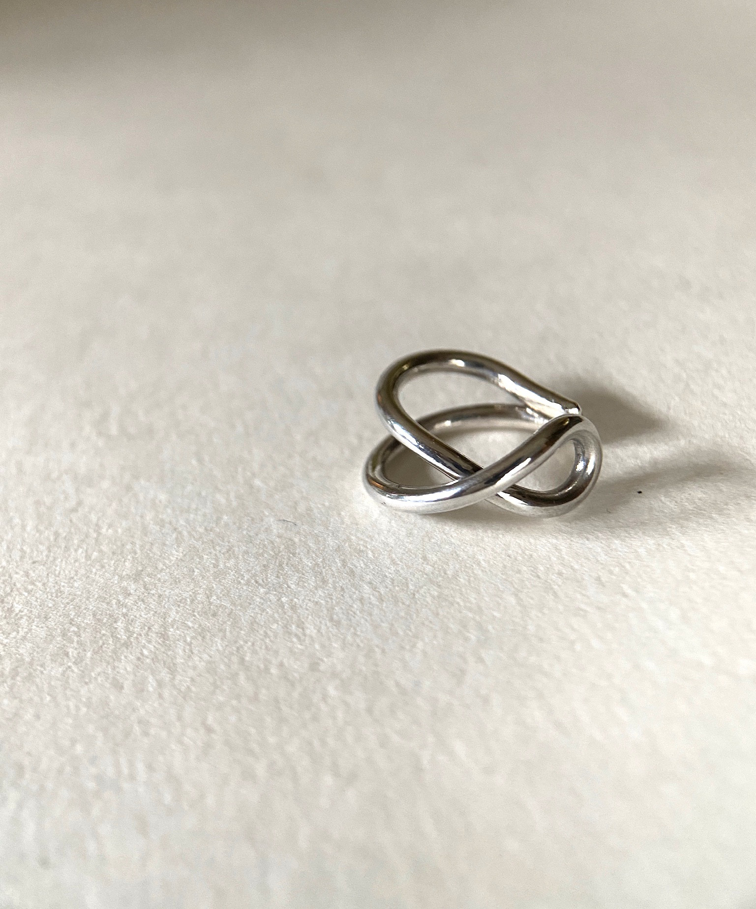 silver950 イヤーカフ 捻