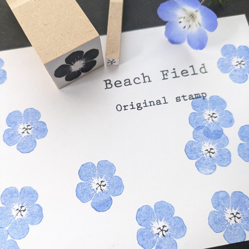 ネモフィラ スタンプセット はんこ・スタンプ Beach field stamp 通販