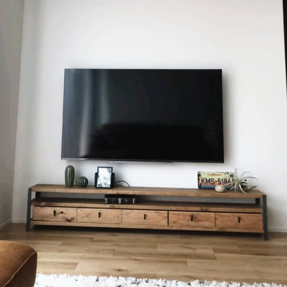 *W200㎝★引き出し５個付★ダークウォルナット★ワイドテレビ台★アイアン *W200㎝★引き出し５個付★ダークウォルナット★ワイドテレビ台★アイアン *W200㎝★引き出し５個付★ダークウォルナット★ワイドテレビ台★アイアン NAN1430166244(10900円)