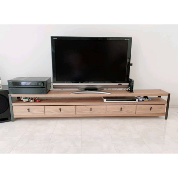 *W200㎝★引き出し５個付★ダークウォルナット★ワイドテレビ台★アイアン *W200㎝★引き出し５個付★ダークウォルナット★ワイドテレビ台★アイアン *W200㎝★引き出し５個付★ダークウォルナット★ワイドテレビ台★アイアン NAN1430166244(10900円)