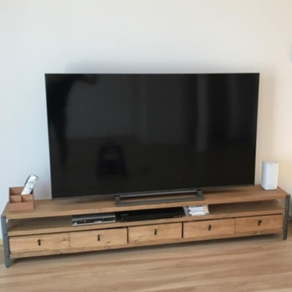 *W200㎝★引き出し５個付★ダークウォルナット★ワイドテレビ台★アイアン *W200㎝★引き出し５個付★ダークウォルナット★ワイドテレビ台★アイアン *W200㎝★引き出し５個付★ダークウォルナット★ワイドテレビ台★アイアン NAN1430166244(10900円)