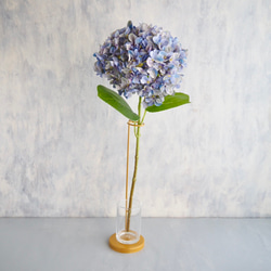 ブルーグリーンパープルグラデーション紫陽花】setゴールドワイヤー