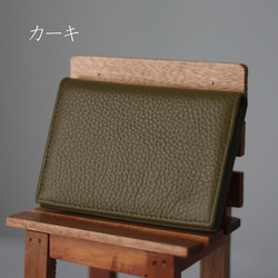 本革 名刺入れ カードケース くすみカラー ビジネス 仕事 大容量 就職祝い 新社会人に G-158 5枚目の画像