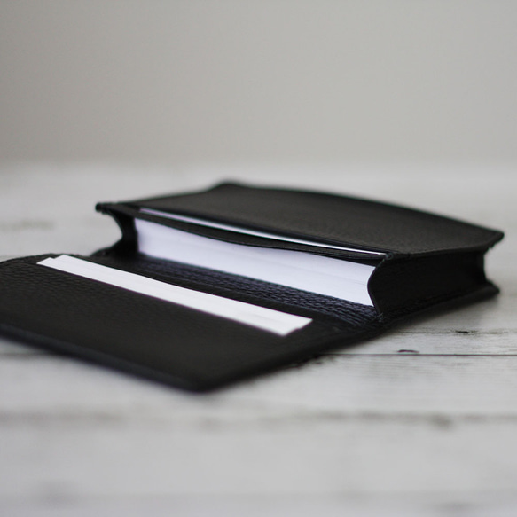 本革 名刺入れ カードケース くすみカラー ビジネス 仕事 大容量 就職祝い 新社会人に G-158 2枚目の画像