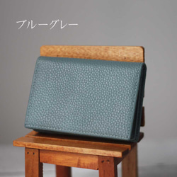 本革 名刺入れ カードケース くすみカラー ビジネス 仕事 大容量 就職祝い 新社会人に G-158 3枚目の画像