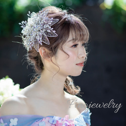 大人気3set【動画有 送無 SpecialBox付】お花 #ヘッドドレス  #Wedding #Tiara 7枚目の画像