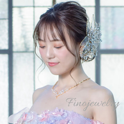 大人気3set【動画有 送無 SpecialBox付】お花 #ヘッドドレス  #Wedding #Tiara 1枚目の画像