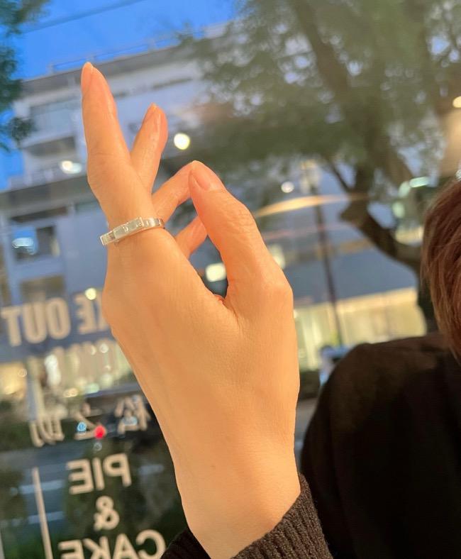 【G2MIX】Silver925リボンバーリング（ L）