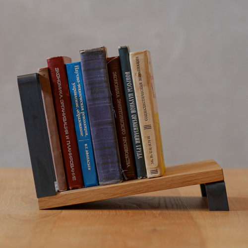 送料無料／[Slanting Stand]ブックスタンド 古材 アイアン