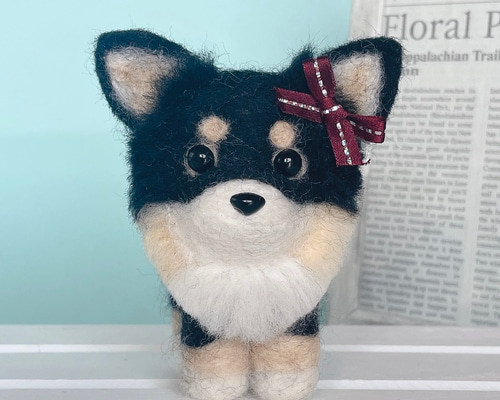 羊毛フェルト ふじっぴー様確認用 チワプー 犬 ハンドメイド 羊毛フェルト ふじっぴー様確認用 チワプー 犬 ハンドメイド