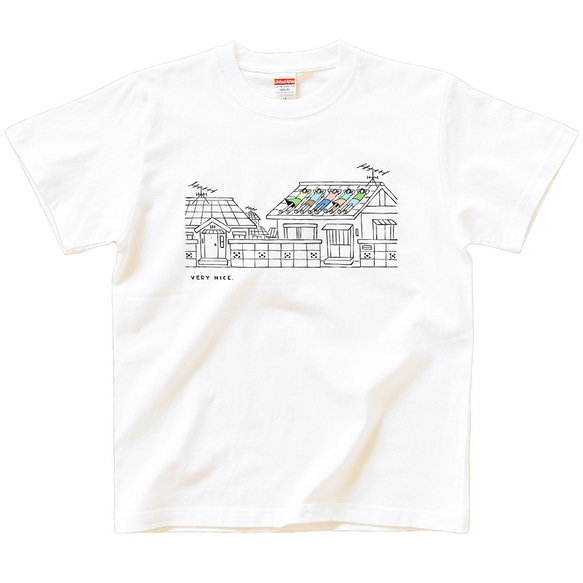 半袖 Tシャツ 『屋根のうえ』 メンズ レディース 2枚目の画像