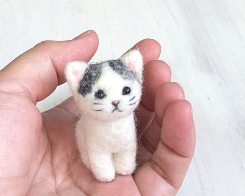 羊毛フェルト 猫 ハンドメイド さっく 羊毛さくさく •ᴥ︎• | 小さい子達🛟 #羊毛フェルト #羊毛毡