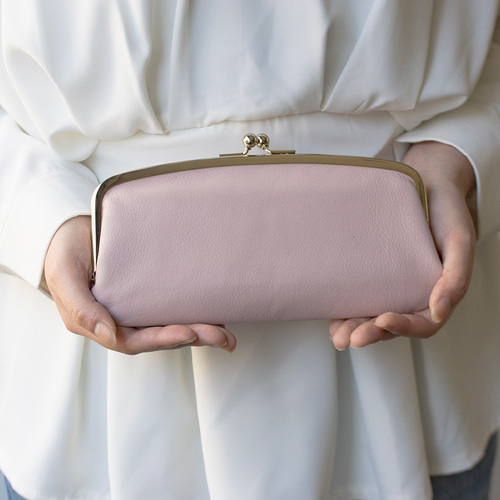 3日以内発送】中も外もがま口で開けやすい！ 親子がま口長財布