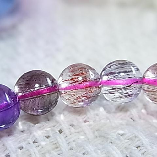 天然石 お得品】スーパーセブン 7㎜ 美しい煌めき 虹 星 最強 運気の好転