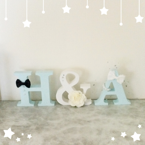 あんころ様確認用♡ウエディングバージョン・イニシャルオブジェ ➃様確認用♡ウエディングバージョン・イニシャルオブジェ