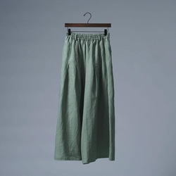 【wafu】Linen Pants 袴(はかま)パンツ/青磁鼠(せいじねず) b002k-snz1 10枚目の画像