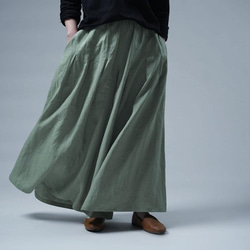 【wafu】Linen Pants 袴(はかま)パンツ/青磁鼠(せいじねず) b002k-snz1 1枚目の画像