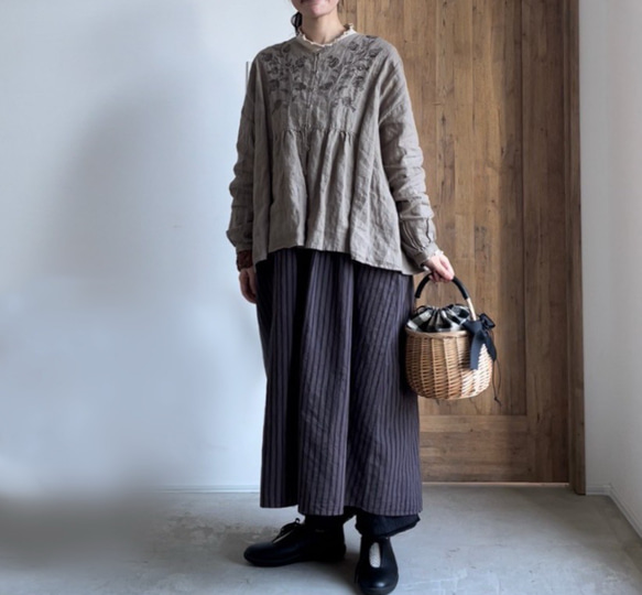 軽さが特徴　持ちやすいかごバッグ　コロンと丸いりぼんのバッグ 5枚目の画像