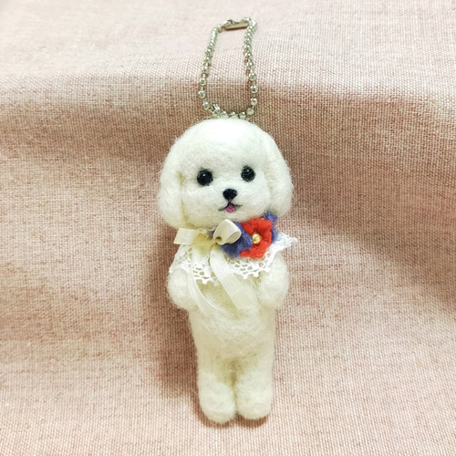 羊毛フェルト ハンドメイド スマイルプードルちゃん♡ - メルカリ