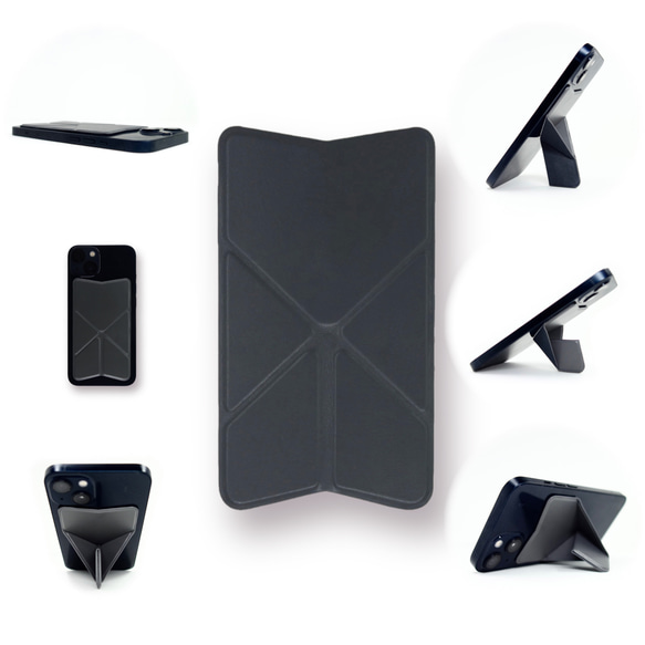 スマホに貼る スマホスタンド 縦置き 横置き スマホグリップ