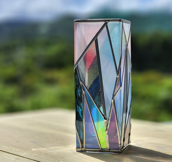 Square Glass Vase　“Dawn” 第1張的照片