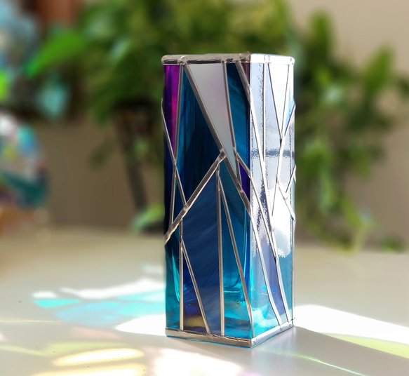 Square Glass Vase　“Dawn” 第8張的照片