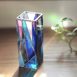 Square Glass Vase　“Dawn” 第7張的照片