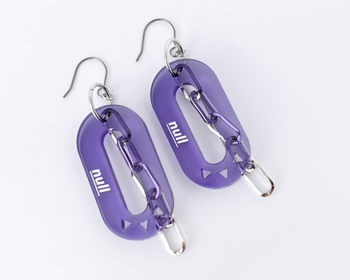 level:0 zero／紫】ピアス・イヤリング│アクリルアクセサリー