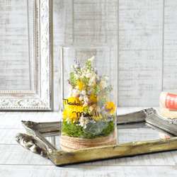 ✽文字入れ可能✽自然を感じるボタニカルグラス 【～yellow～ L size】 9枚目の画像