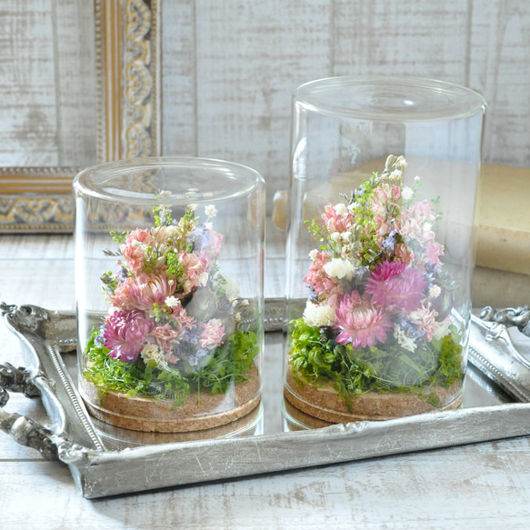 文字入れできます✽自然を感じるボタニカルグラス L【botanical glass ～pink～L size 】 8枚目の画像