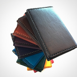 シンプルデザイン名刺入れ・カードケース　本革・レザー【選べるカラー・名入れ無料】【商品番号：ch200】 6枚目の画像