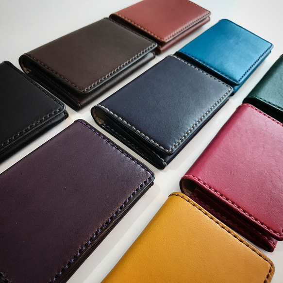 シンプルデザイン名刺入れ・カードケース　本革・レザー【選べるカラー・名入れ無料】【商品番号：ch200】 4枚目の画像