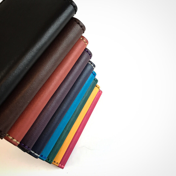 シンプルデザイン名刺入れ・カードケース　本革・レザー【選べるカラー・名入れ無料】【商品番号：ch200】 5枚目の画像