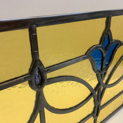 「アンティーク調ステンドグラスパネル・E」アンティーク調　レトロ　ケイム組み　インテリア雑貨・生活道具 3枚目の画像