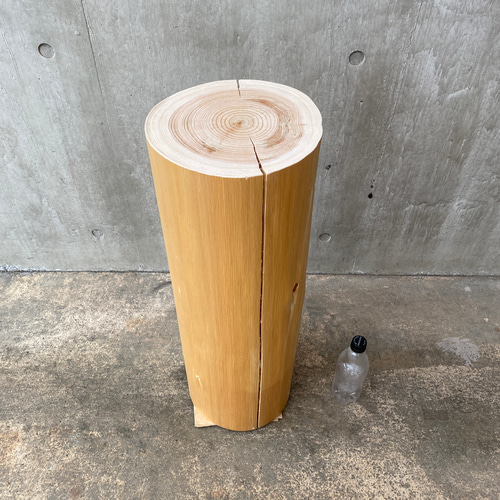 ☆一点物☆即日発送可☆ヒノキ 切り株 アルコールスタンド 丸太 オブジェ オーナメント レジン切り株オブジェ Lサイズ （ オブジェ 切り株