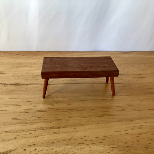 ミニテーブル☆ウォルナット☆CR005☆木工雑貨 ローテーブル・リビング