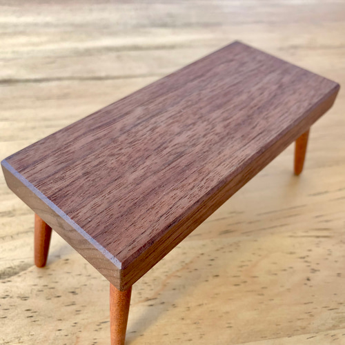 ミニテーブル☆ウォルナット☆CR005☆木工雑貨 ローテーブル・リビング