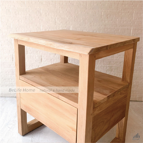 リトルデイズ ビーライフ】ロフトベッドサイドテーブル チーク材