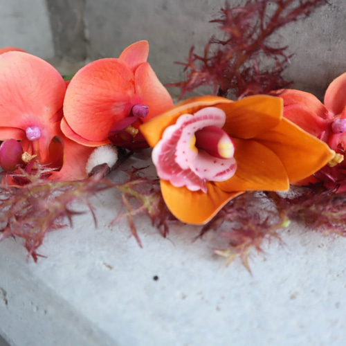 【フープブーケ】ワインレッド×テラコッタ フープブーケ】ワインレッド×テラコッタ