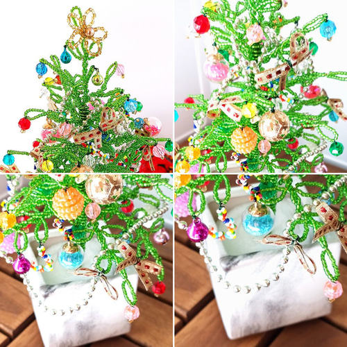 トロールビーズ　クリスマスキットのフラワー トロールビーズクリスマスキットのフラワー