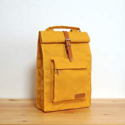 レザー イエローバックパック 黄（イエロー） リュック・バックパック の人気通販｜Creema(クリーマ