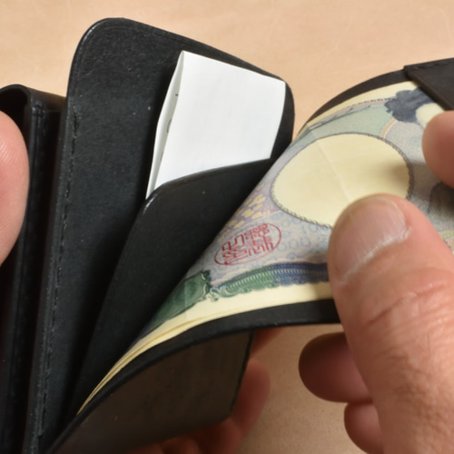 本革 コンパクトウォレット 二つ折り財布 折り財布【受注制作】cw-01